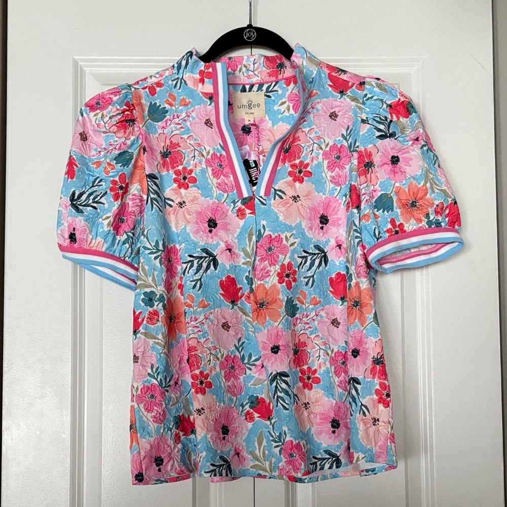 Umgee Pink Floral Blouse - Picture 6 of 11